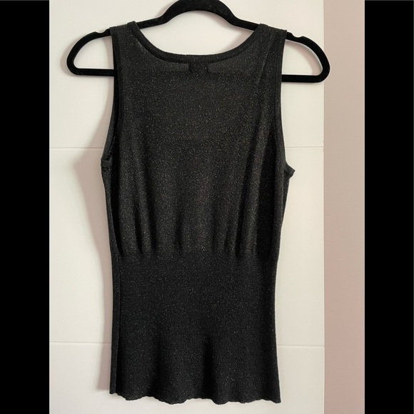 Mossimo Sweater Tank Top Black & Gold - Picture 2 of 4